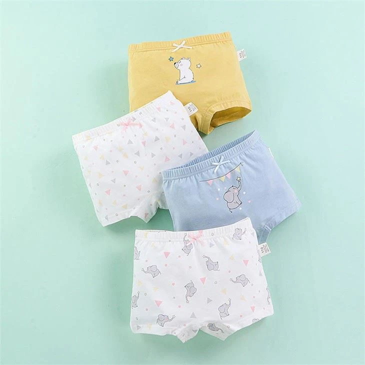 Girl's wholesale OEM cartoon boxers sets suit cute printing safety underwear manufacture