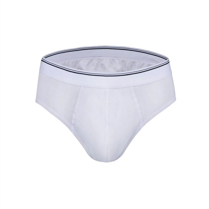 High quality male panties cotton short briefs white fabric 100% cotton 3D u shape soft pouch